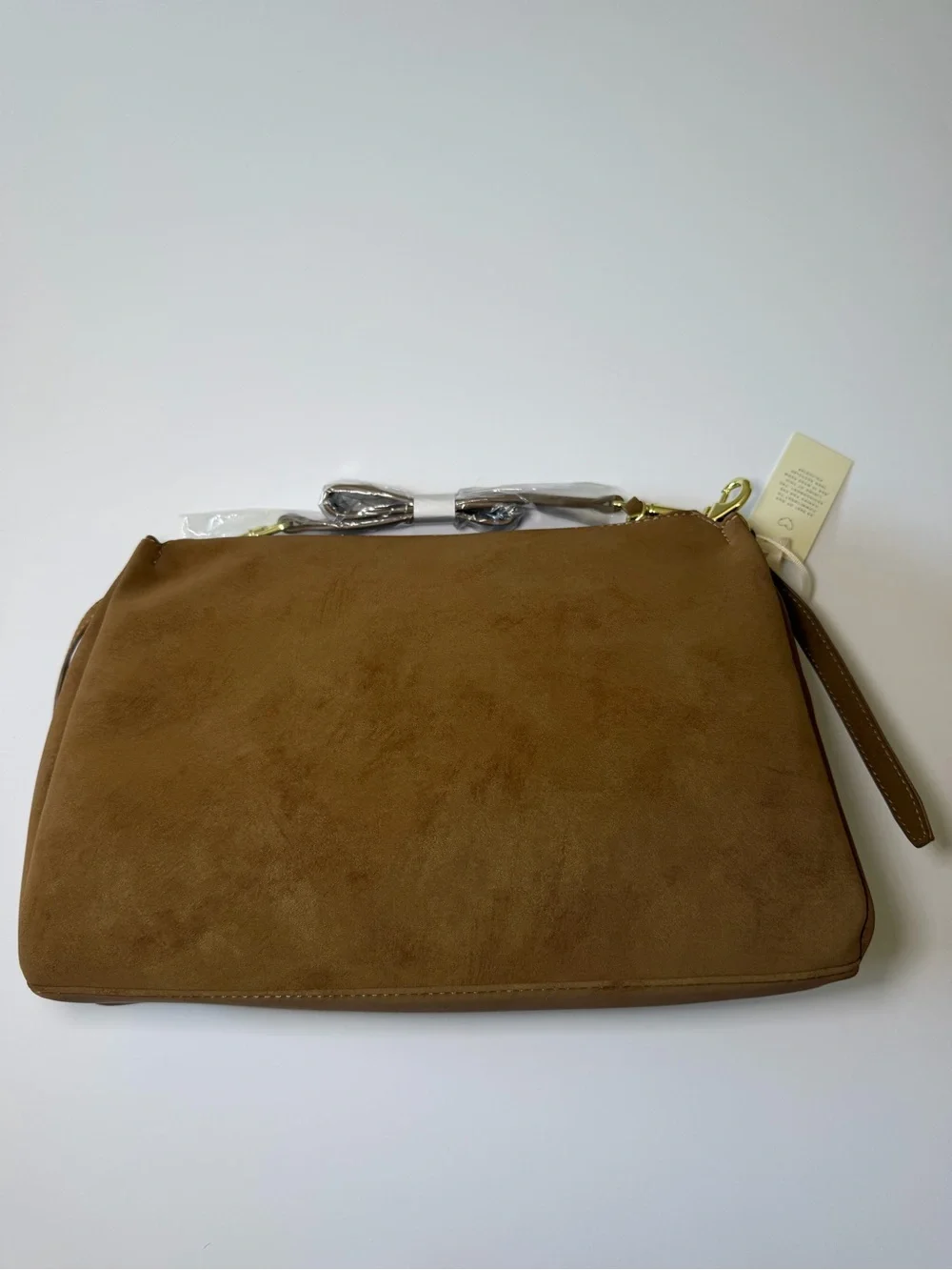 Katie Loxton Tan Vegan Suede Tote with Matching Wallet